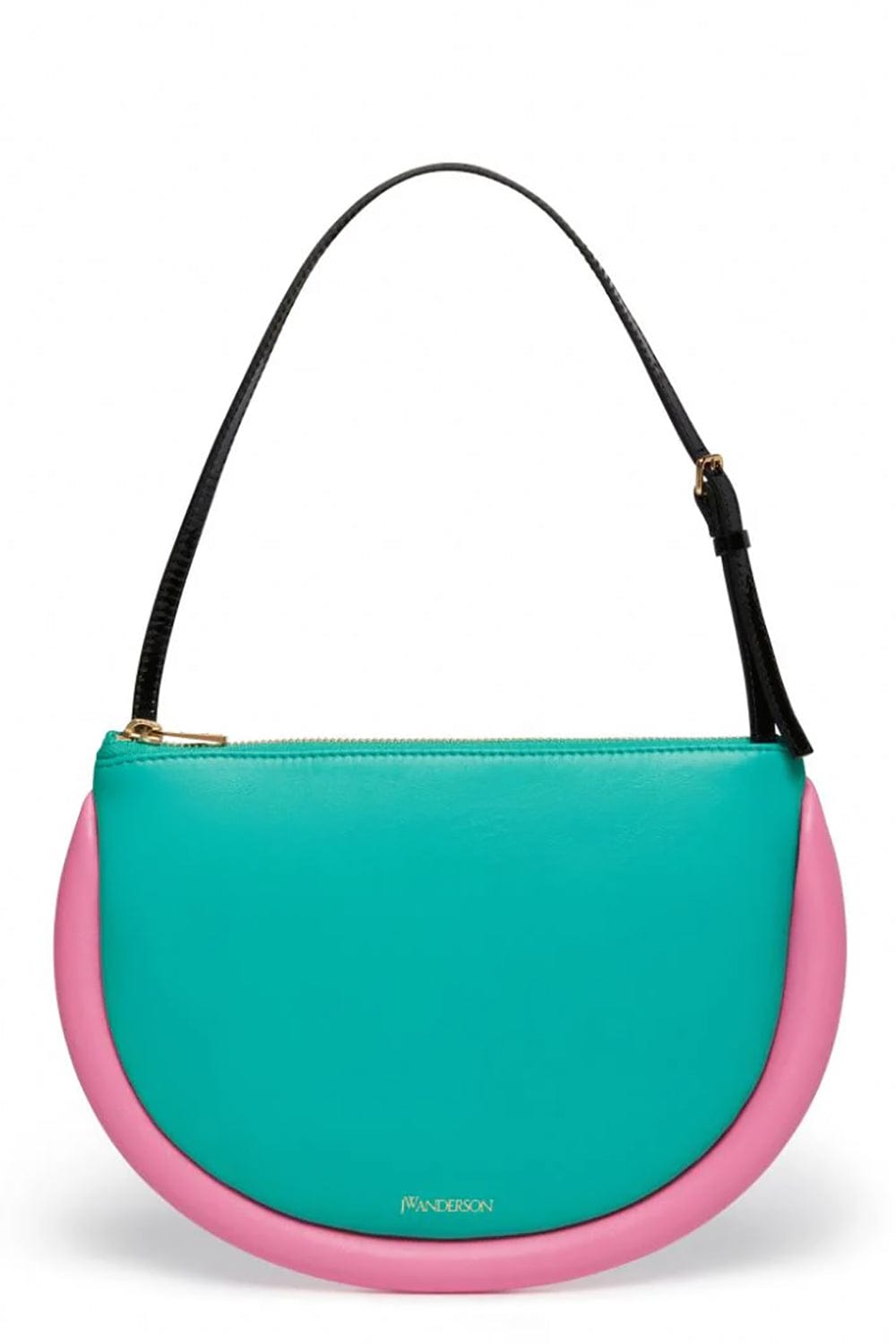 JW ANDERSON-The Bumper Moon Bag-TURQUOISE PINK