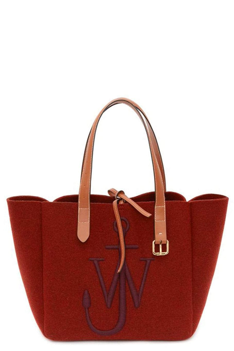 JW ANDERSON-Bordeaux Belt Tote Bag-BORD/NVY