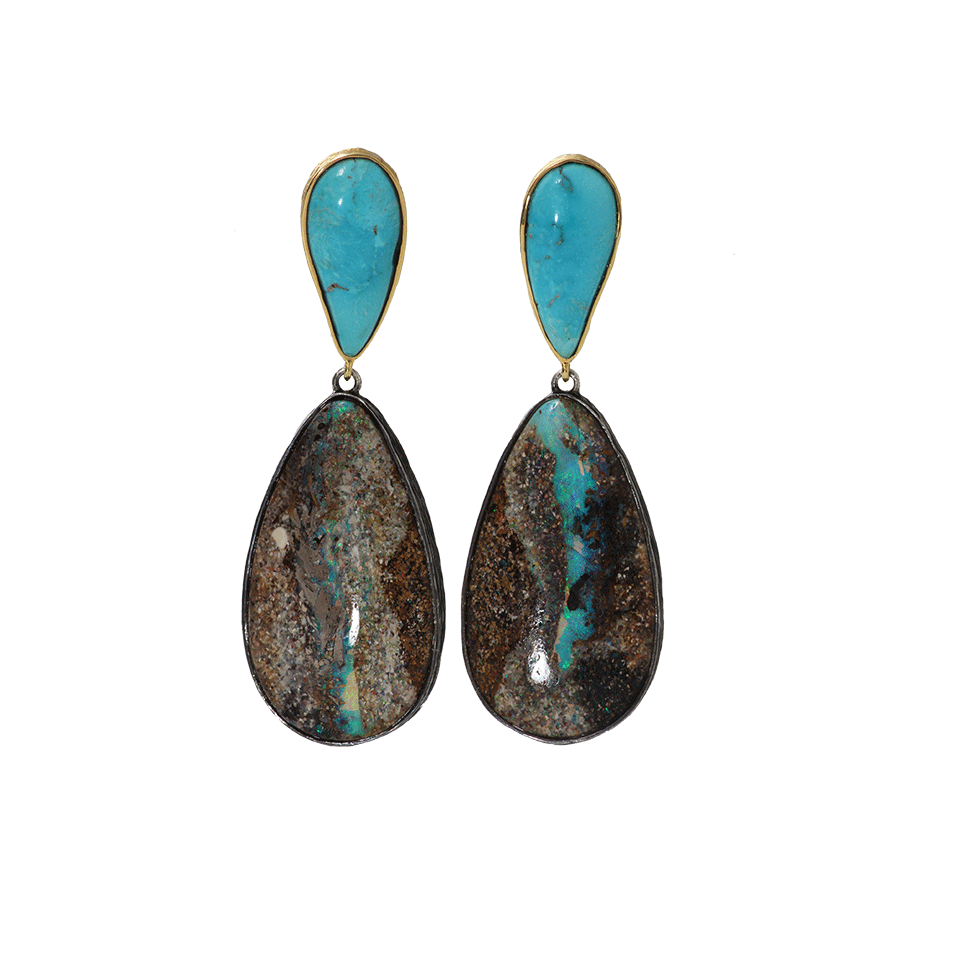 K. BRUNINI-Skipping Stone Opal Earrings-SILVER