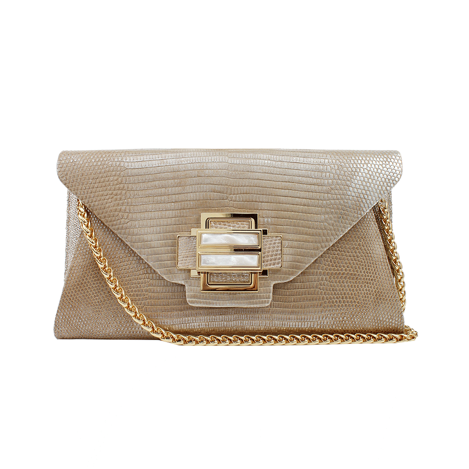 KARA ROSS-Electra Clutch-SLVR/NUD