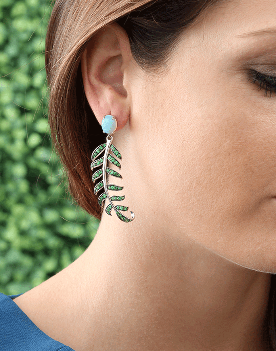 Blue Opal Fern Earrings JEWELRYFINE JEWELEARRING KATHERINE JETTER   