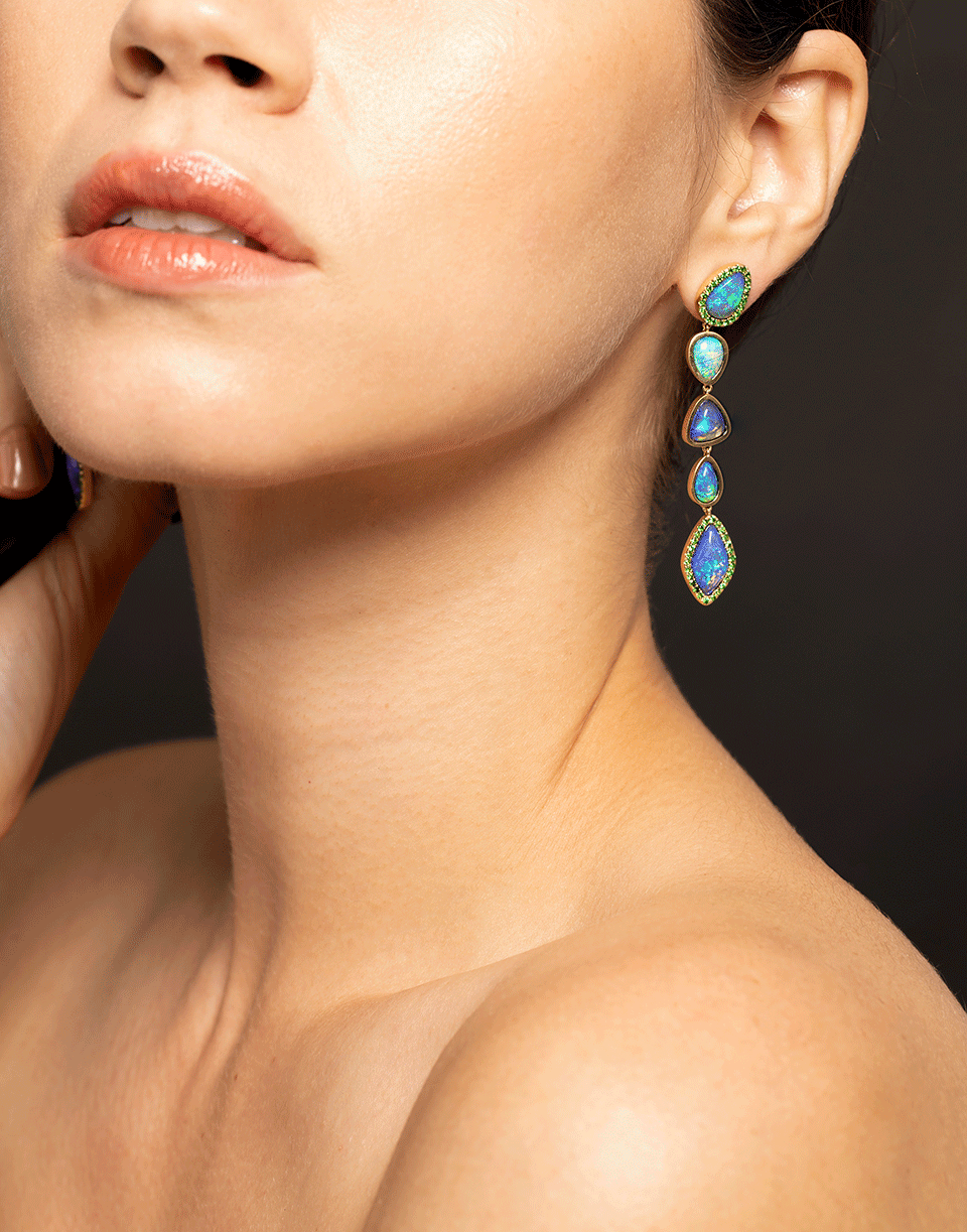 KATHERINE JETTER-Classic Opal Drop Earrings-YELLOW GOLD