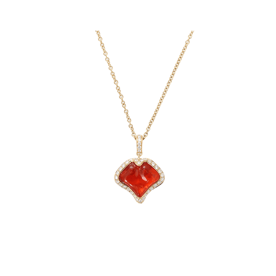 Fire Opal Petal Pendant Necklace JEWELRYFINE JEWELNECKLACE O KATHERINE JETTER   