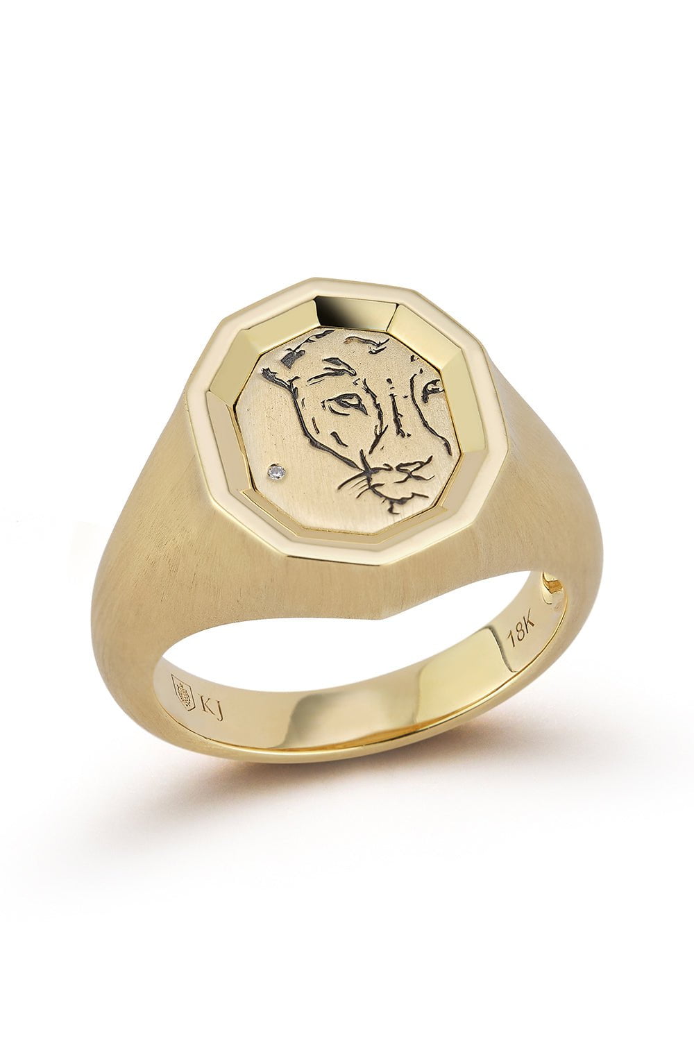 KATHERINE JETTER-The Lioness Ring-YELLOW GOLD