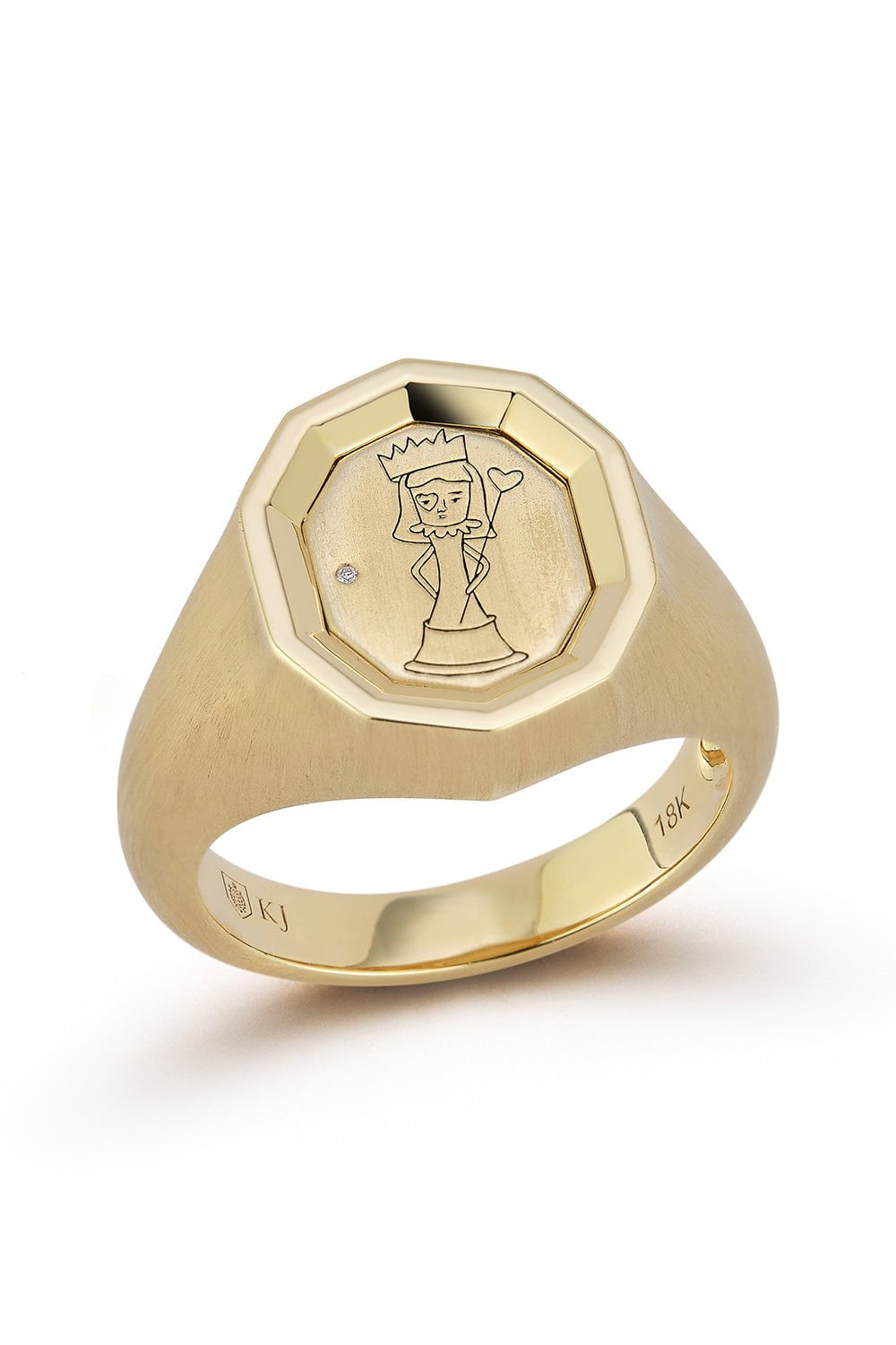 KATHERINE JETTER-The Queen Of Hearts Ring-YELLOW GOLD