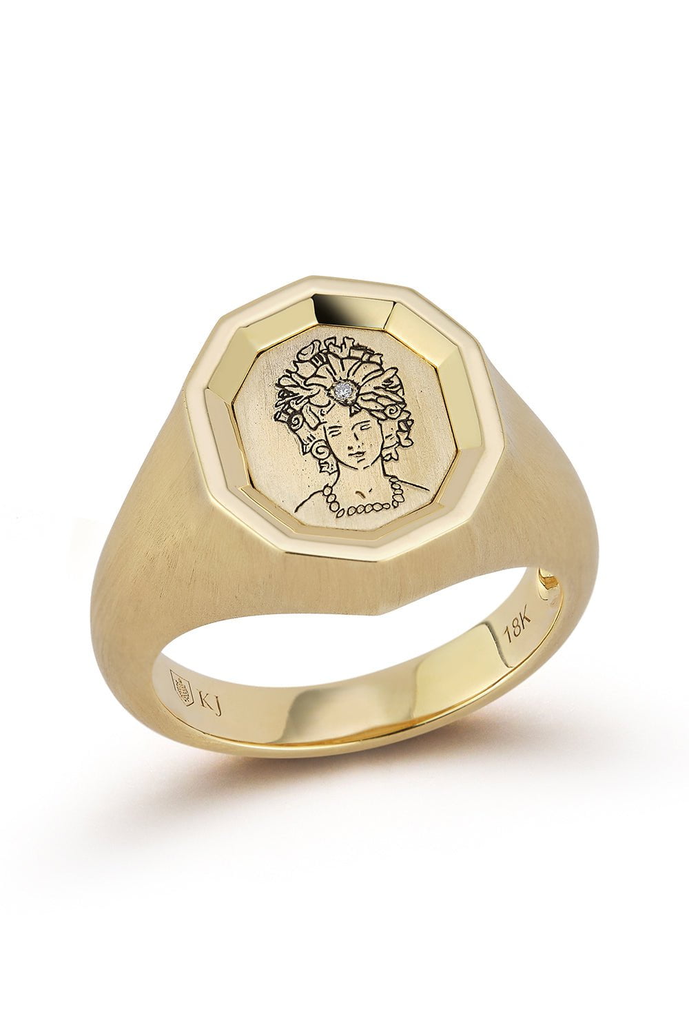 KATHERINE JETTER-The Siren Of The Sea Ring-YELLOW GOLD