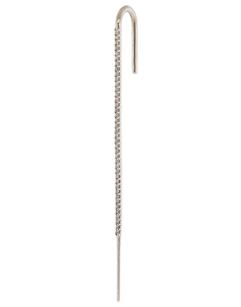 KATKIM-White Gold Diamond Ear Pin-WHITE GOLD