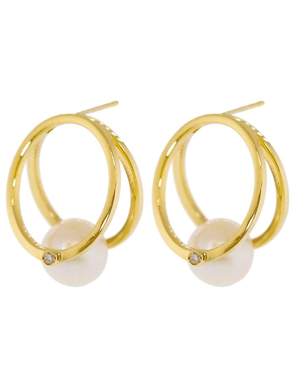KATKIM-Pearl Oasis Earrings-YELLOW GOLD