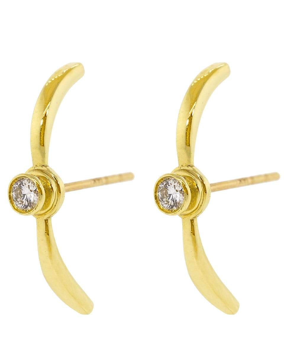 Yellow Gold Grande Eternal Diamond Earrings JEWELRYFINE JEWELEARRING KATKIM   