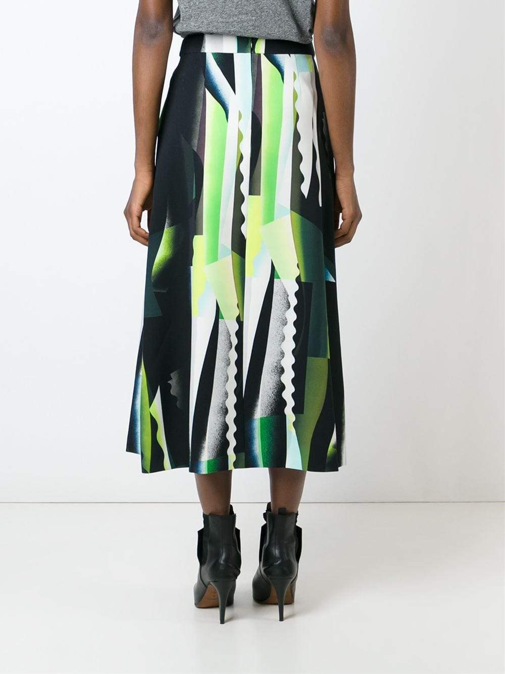KENZO-Spray Collage Print Skirt-