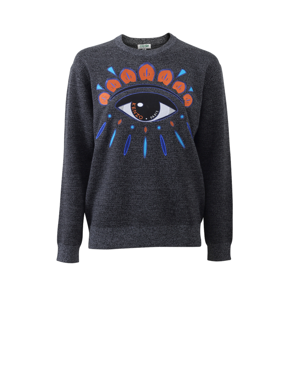 KENZO-Eye Embroidered Sweatshirt-