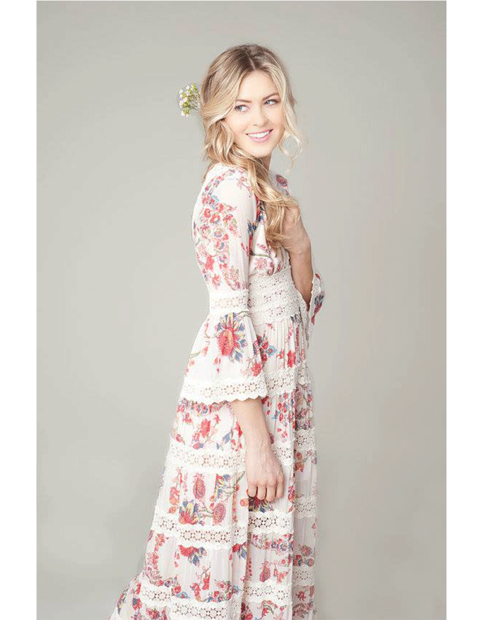 KITE & BUTTERFLY-Lily Lace Maxi Dress-
