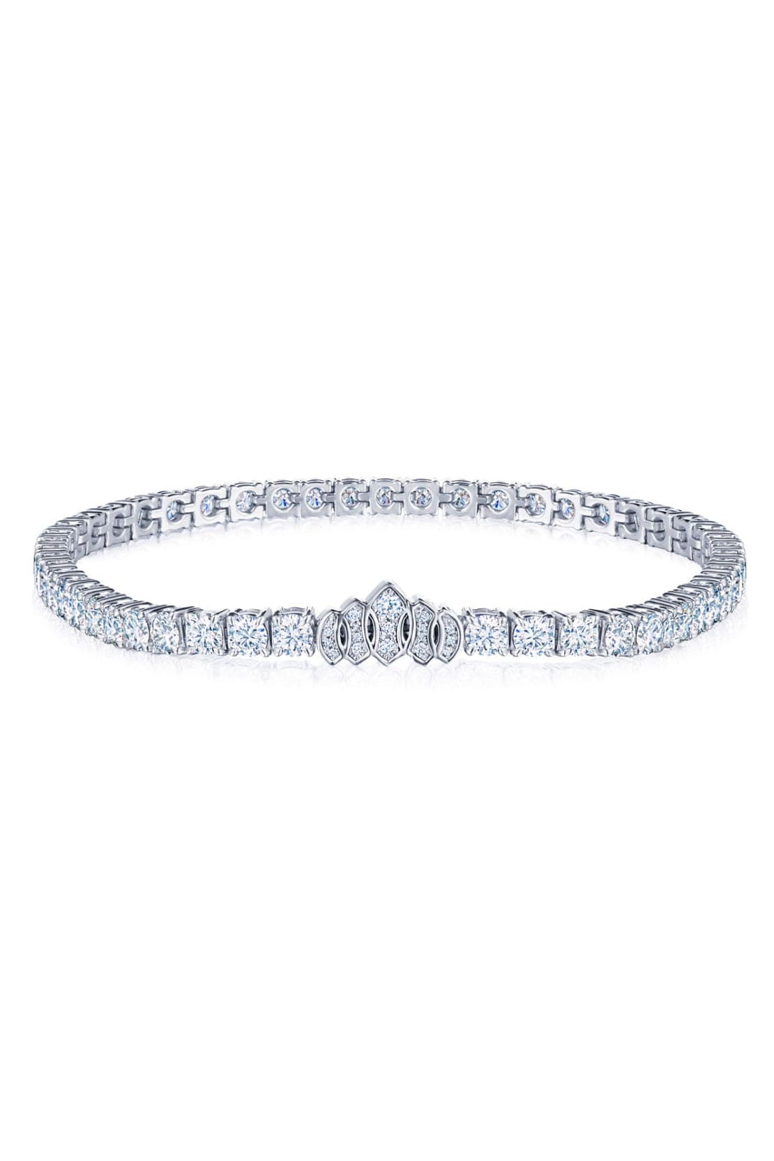 KWIAT-Signature Tiara Diamond Line Bracelet 10.03ctw-PLAT