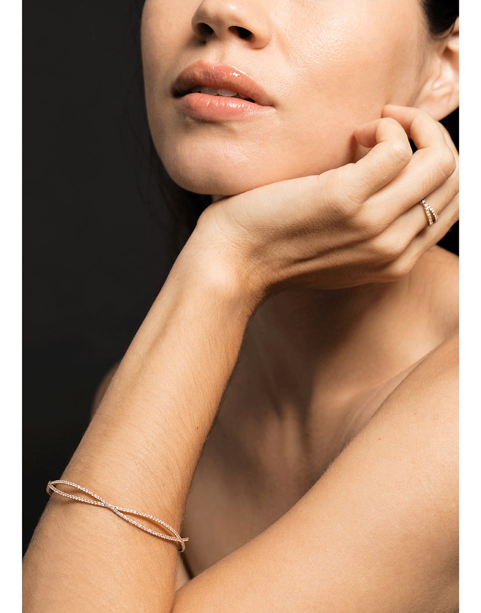 KWIAT-Fidelity Collection Diamond Pave Bracelet-ROSE GOLD