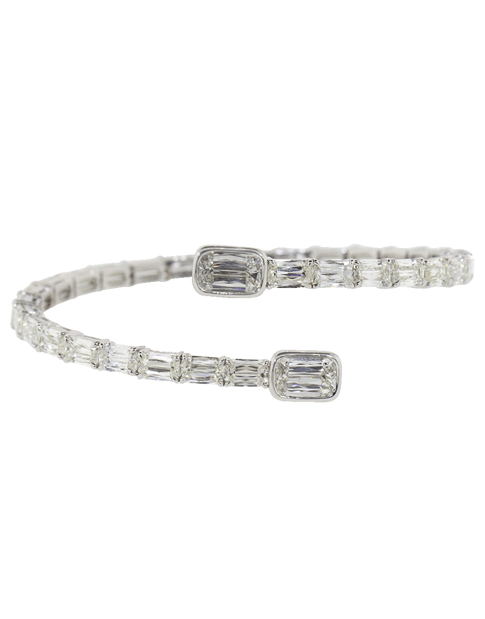 KWIAT-Ashoka Diamond Bypass Bracelet-WHITE GOLD
