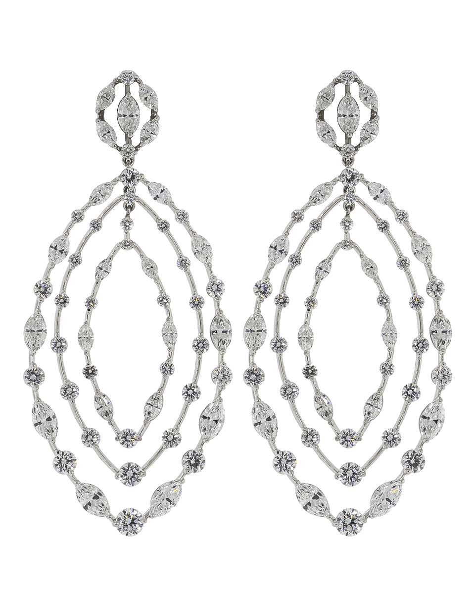 KWIAT-Starry Night Collection Diamond Earrings-PLATINUM