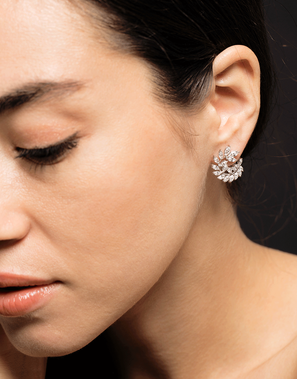 KWIAT-Legacy Diamond Earrings-WHITE GOLD