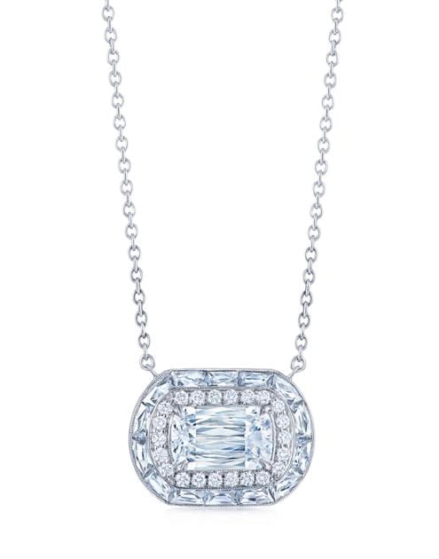 Ashoka Diamond and Step Cut Diamond Necklace JEWELRYFINE JEWELNECKLACE O KWIAT   
