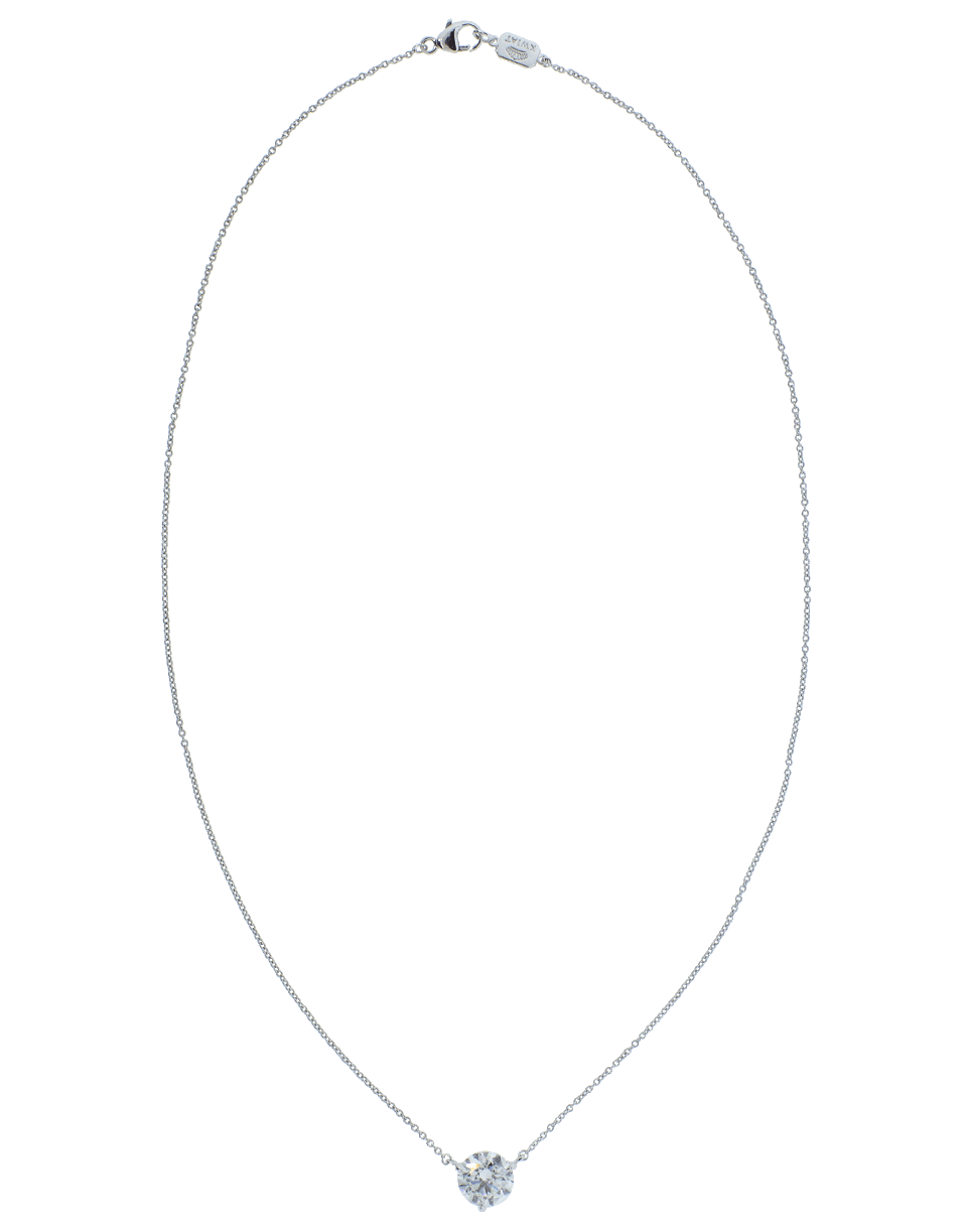 KWIAT-Solitaire Pendant Necklace-PLATINUM