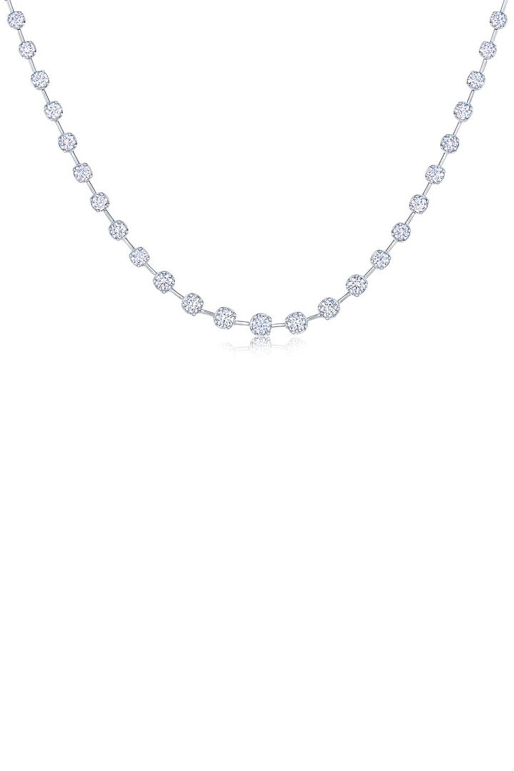 KWIAT-Starry Night Partway Diamond Necklace-WHITE GOLD
