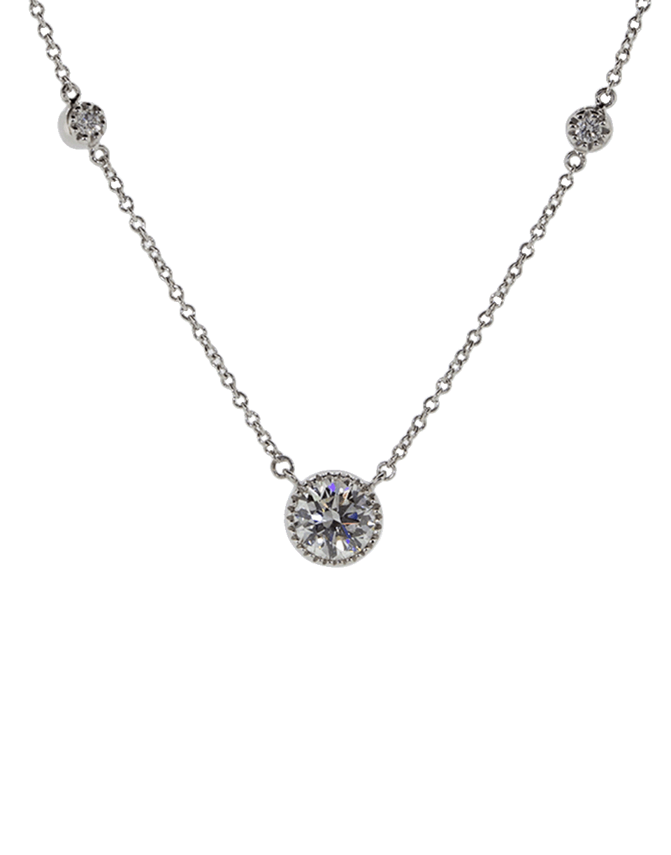 KWIAT-Classic Collection Diamond Pendant Necklace-WHITE GOLD