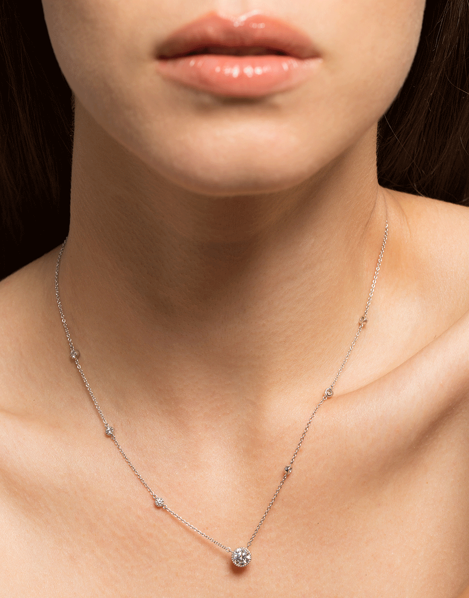 KWIAT-Classic Collection Diamond Pendant Necklace-WHITE GOLD