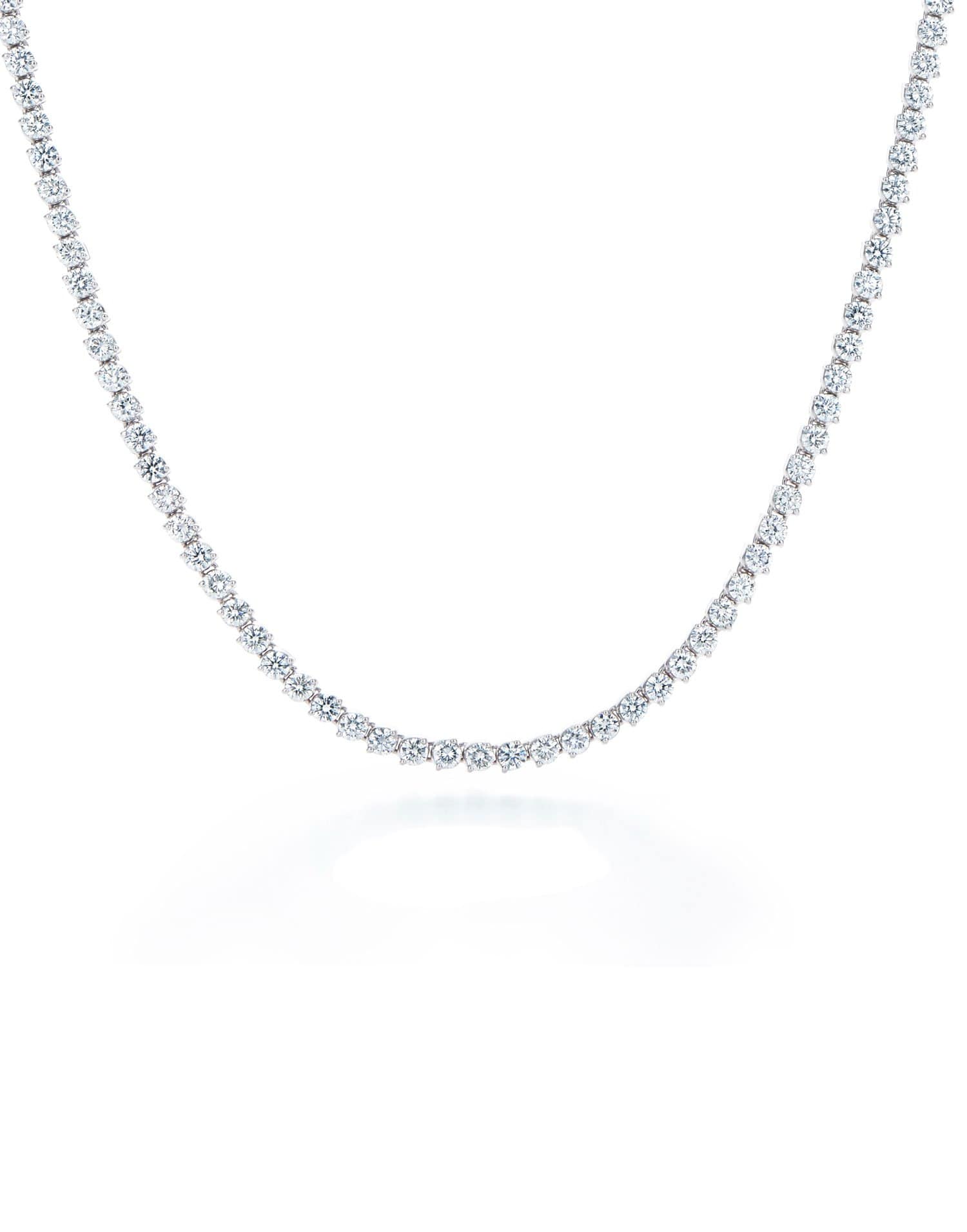 KWIAT-Opera Length Diamond Riviera Necklace-WHITE GOLD