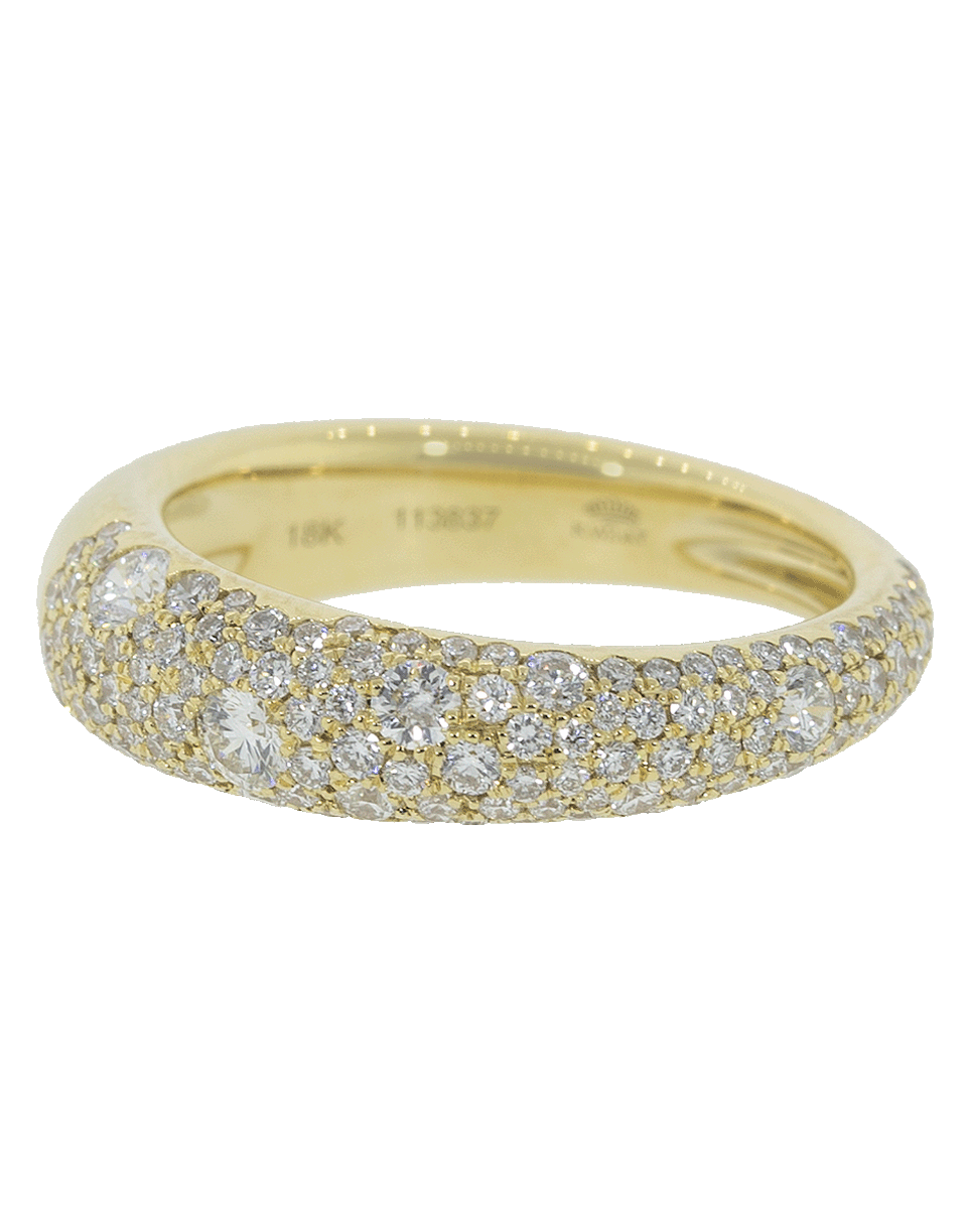 KWIAT-Cobblestone Diamond Pave Ring-YELLOW GOLD
