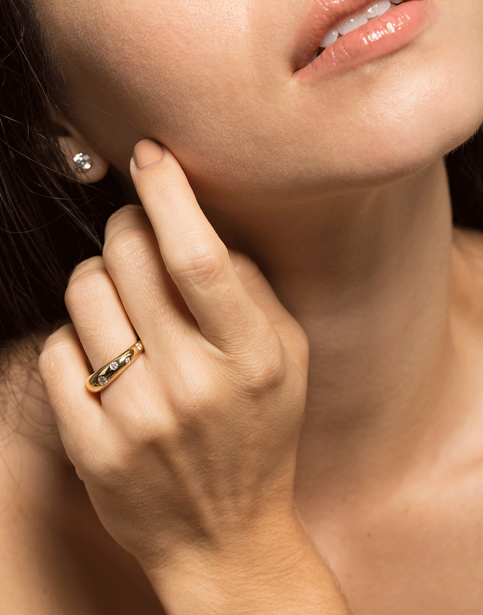 KWIAT-Cobblestone Diamond Ring-YELLOW GOLD