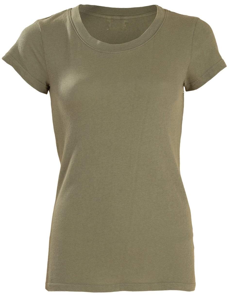 L'AGENCE-Basil Cory Scoop Neck Tee-