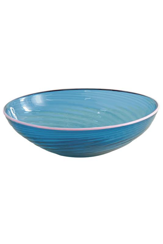 LA DOUBLEJ-Murano Glass Bowl - Blue-BLUE