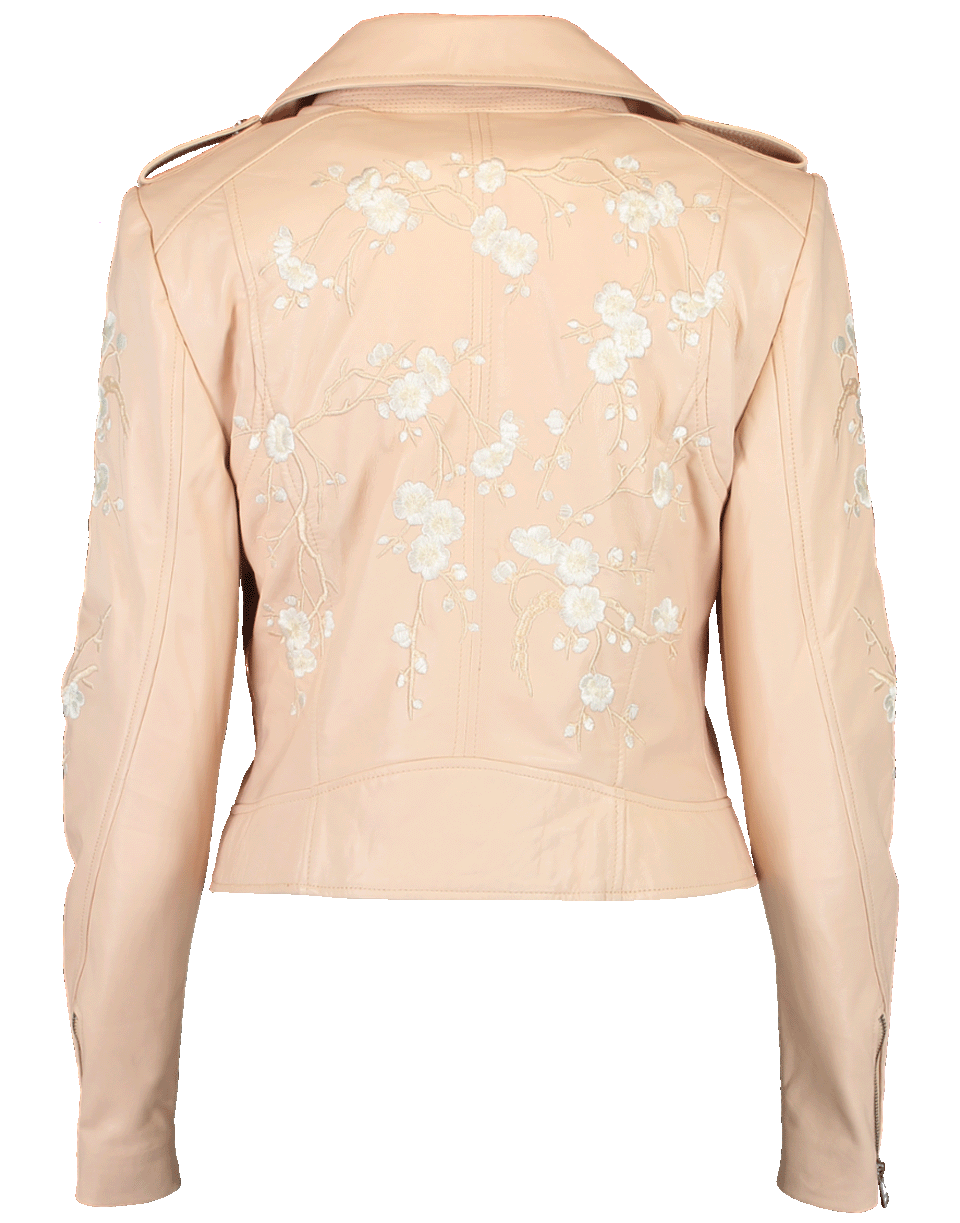 LAMARQUE-Donna Floral Leather Jacket-
