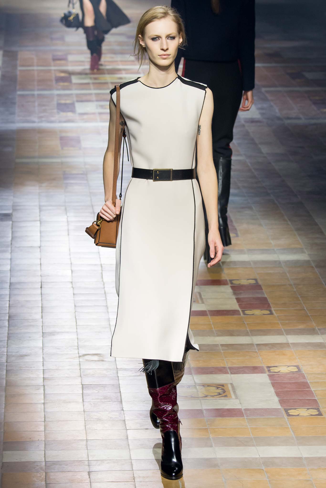 Leather And Gold Hardware Belt ACCESSORIEBELTS LANVIN   