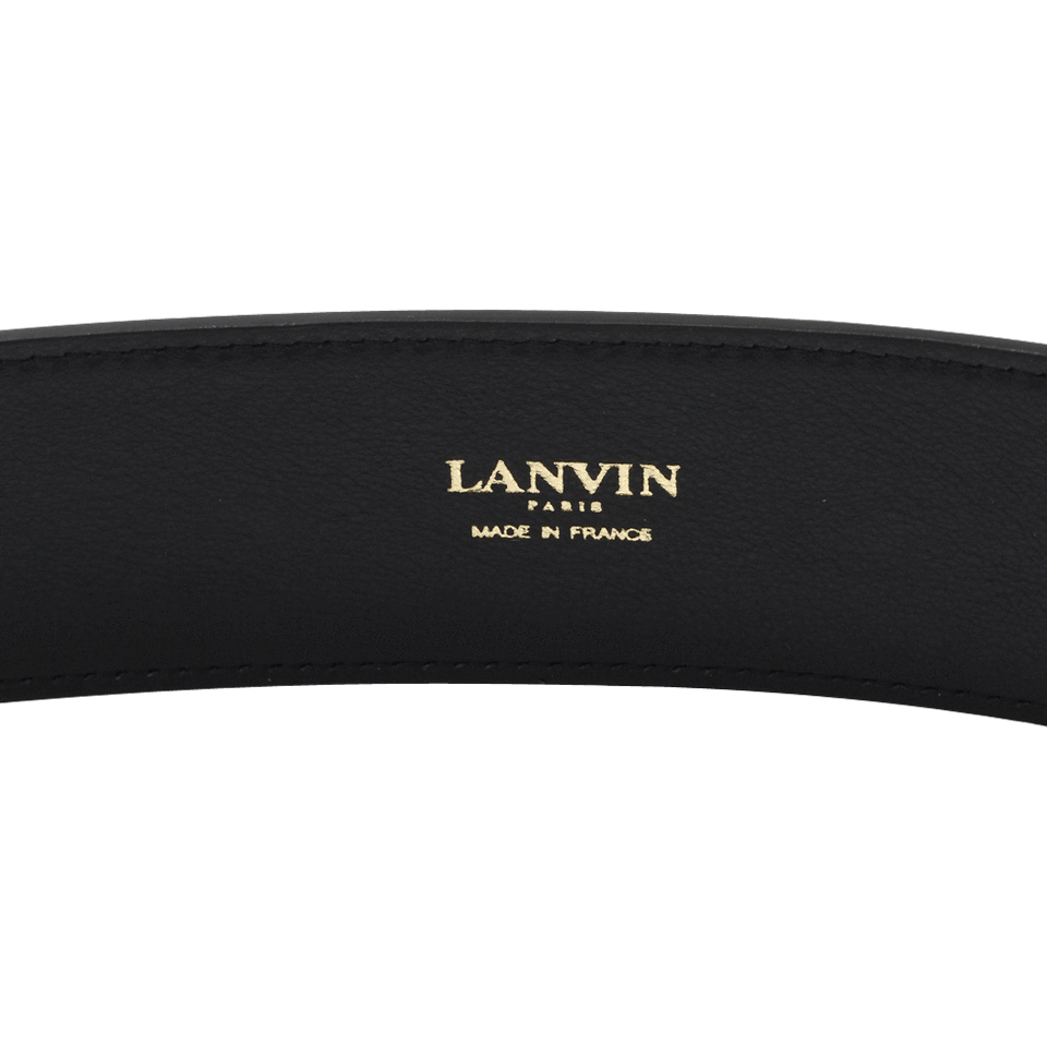 Leather And Gold Hardware Belt ACCESSORIEBELTS LANVIN   
