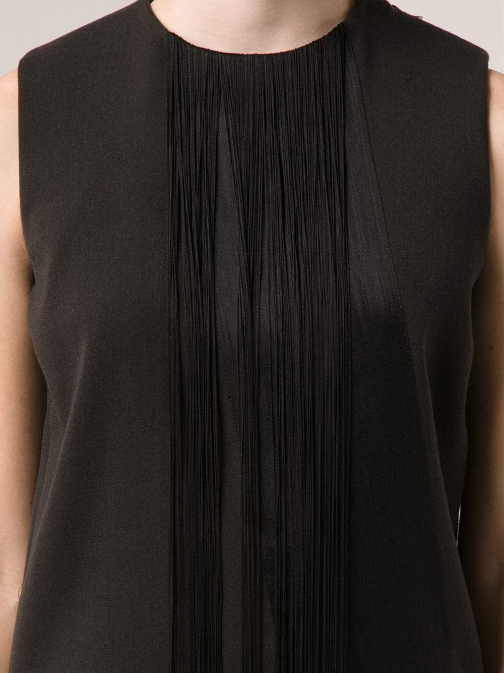 LANVIN-Fringe Detail Dress-