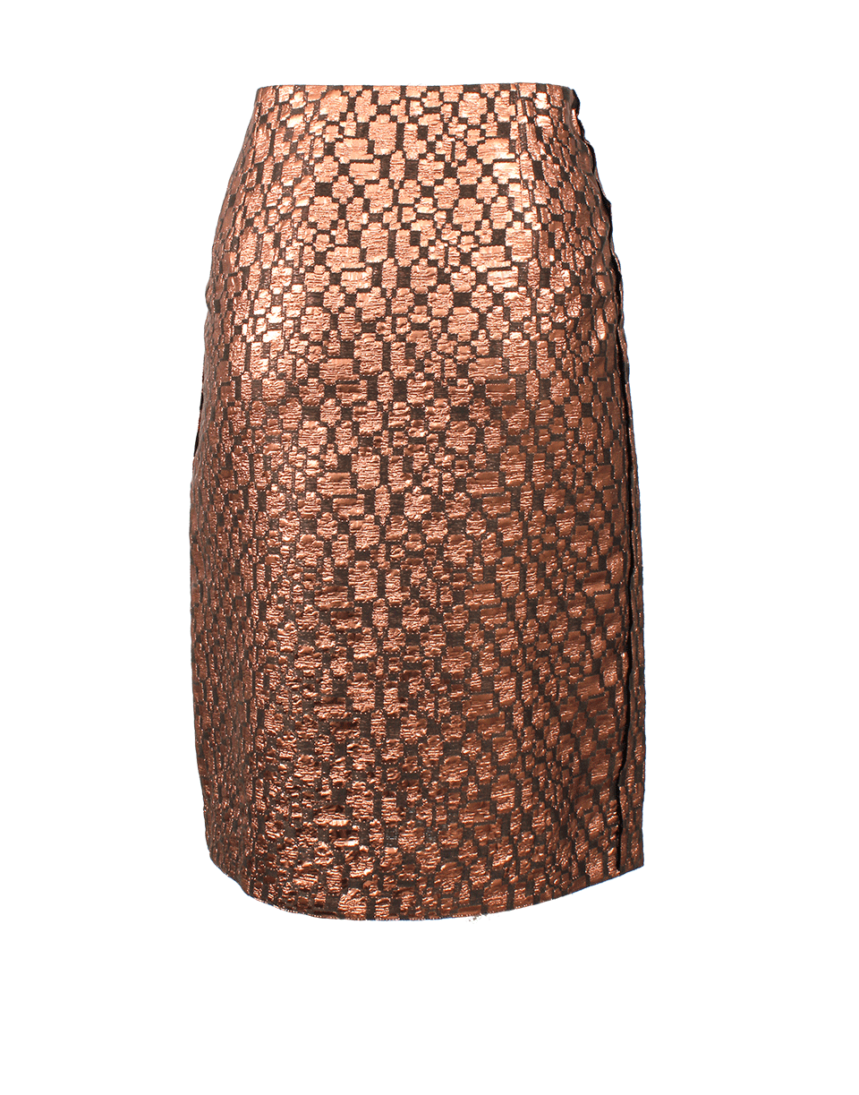 LANVIN-Cloque Pencil Skirt-