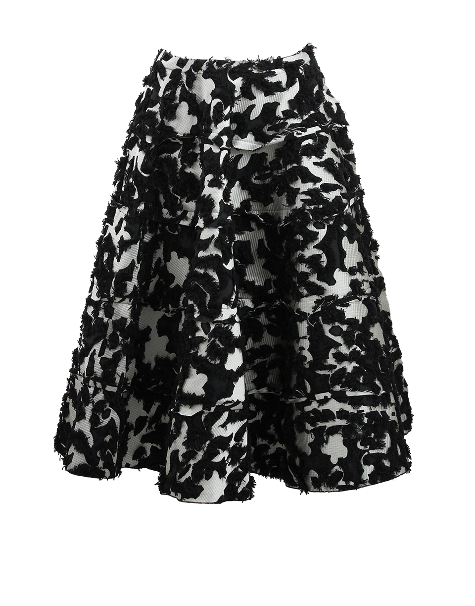 LANVIN-Full Skirt With Fitted Waist-BLACK