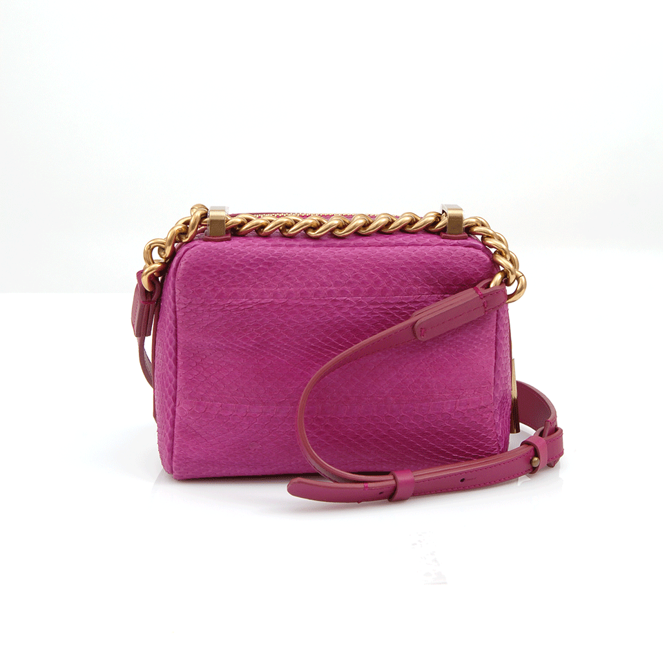 LANVIN-Mini Zipped Bag-FUSCHIA