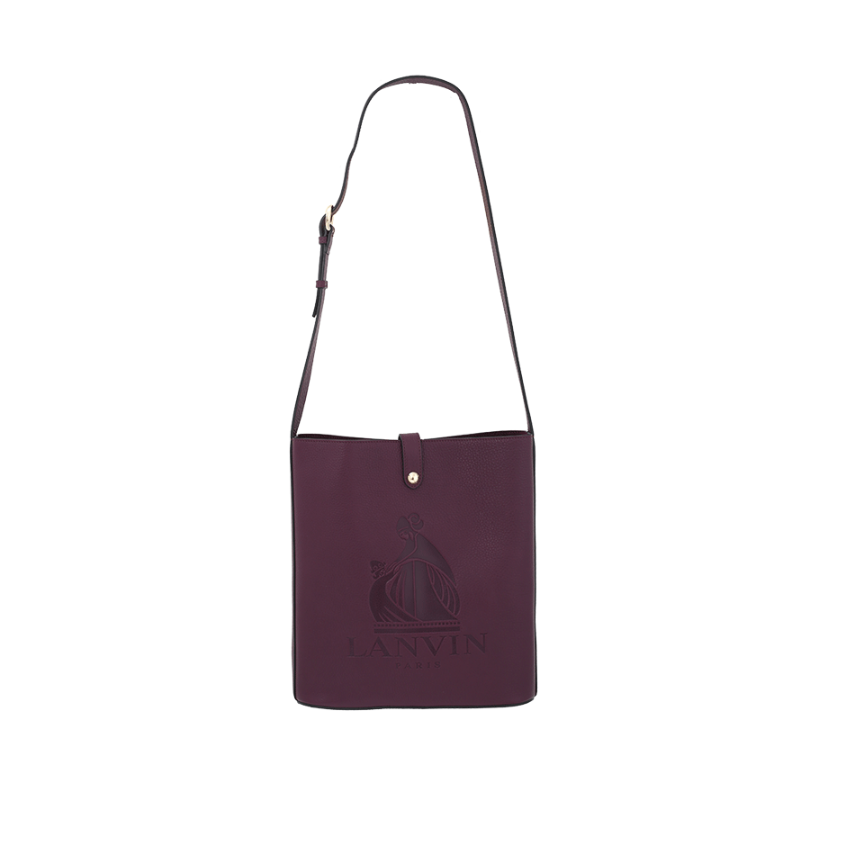 LANVIN-Nomad Shopper Logo Bag-AUBERGINE