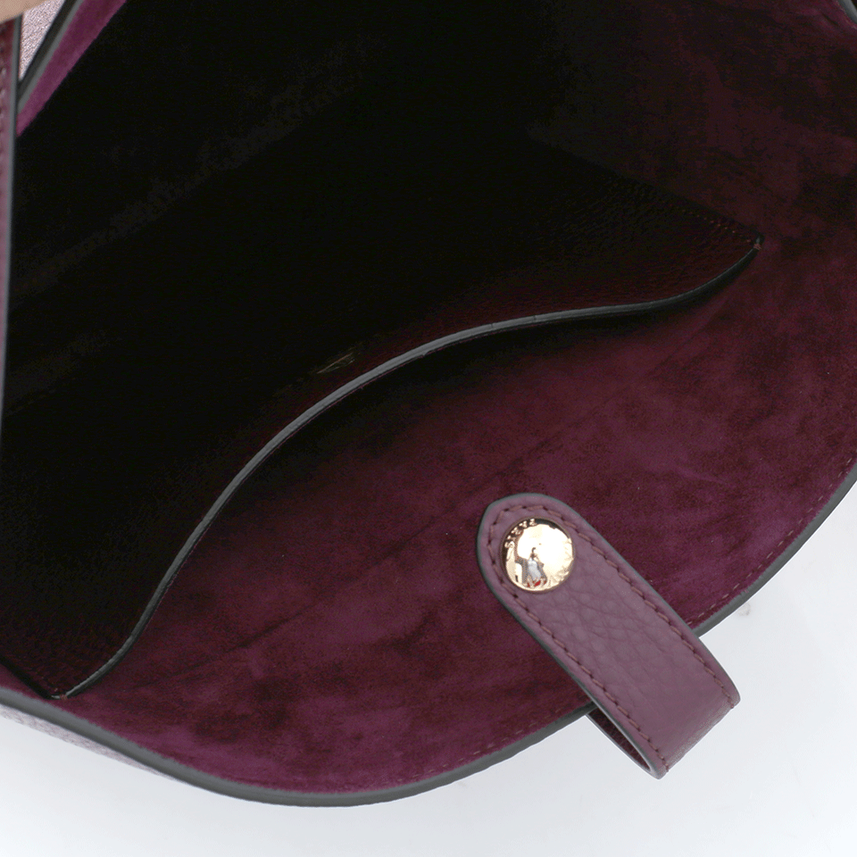 LANVIN-Nomad Shopper Logo Bag-AUBERGINE