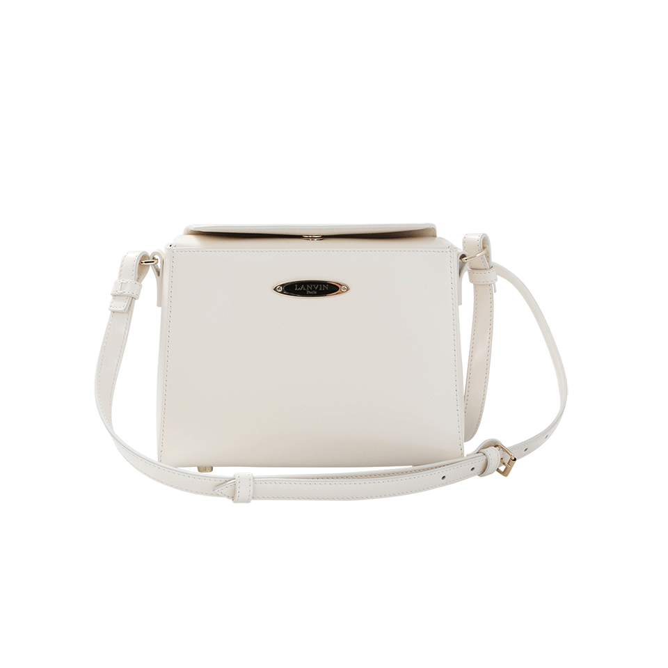 LANVIN-Mini Box Handbag-IVORY