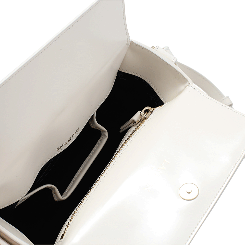 LANVIN-Mini Box Handbag-IVORY