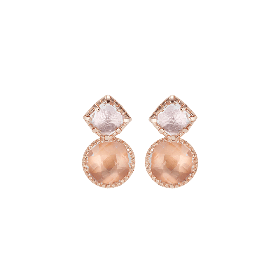 LARKSPUR & HAWK-Sadie Cushion Earrings-ROSE GOLD