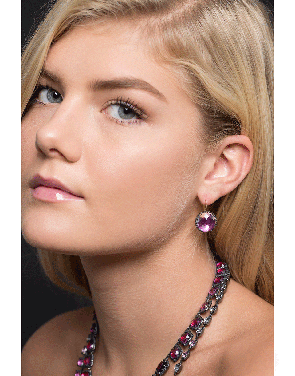 LARKSPUR & HAWK-Small Olivia Button Earrings-SILVER