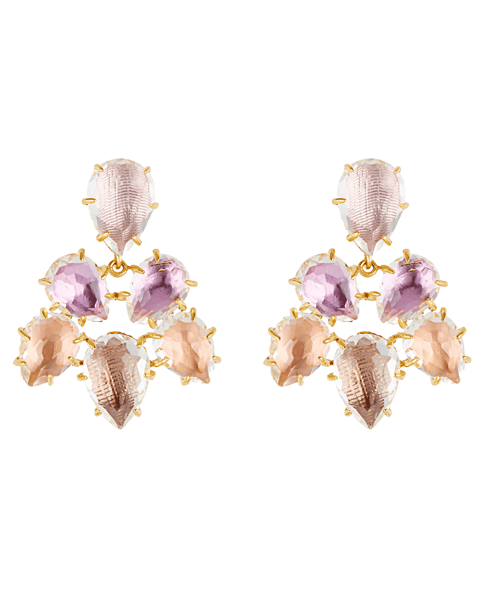 LARKSPUR & HAWK-Caterina Pansy Earrings-YELLOW GOLD