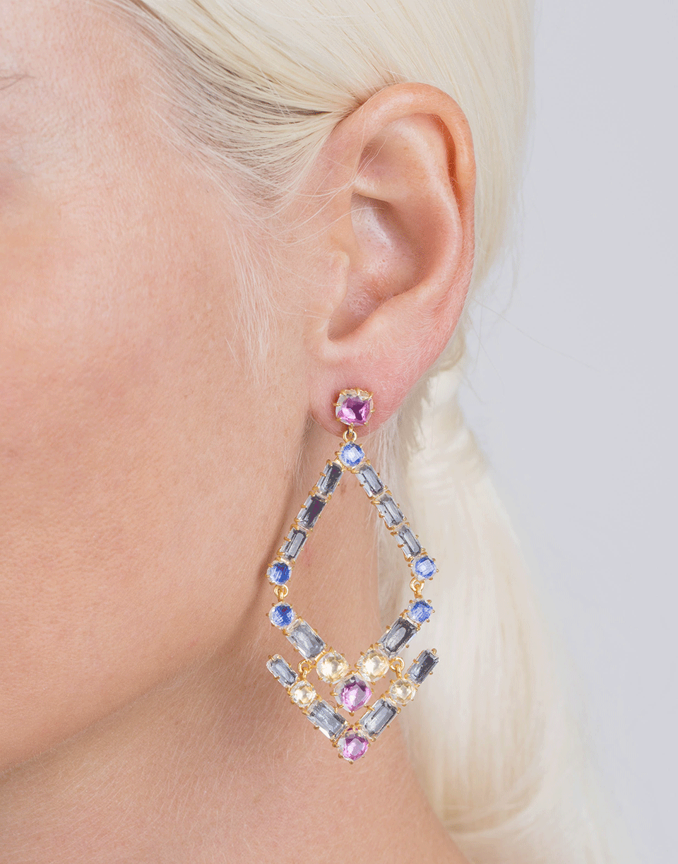 Caterina Trapezoid Chandelier Earrings JEWELRYFINE JEWELEARRING LARKSPUR & HAWK   