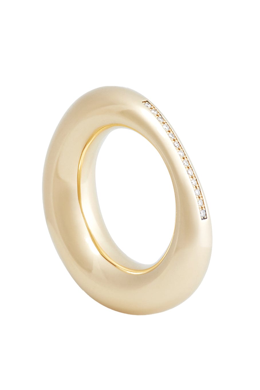 LAUREN RUBINSKI-LR19 - White Diamond Ring-YELLOW GOLD