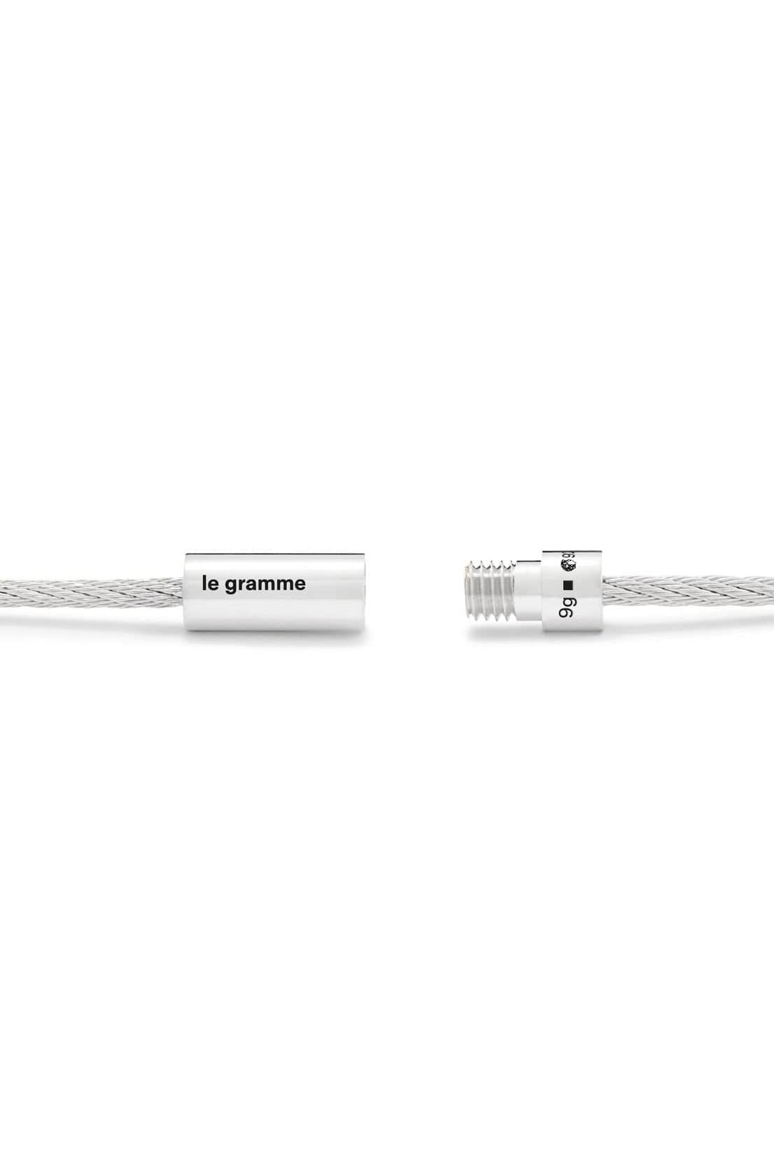 LE GRAMME-9g Polished Sterling Silver Cable Bracelet-