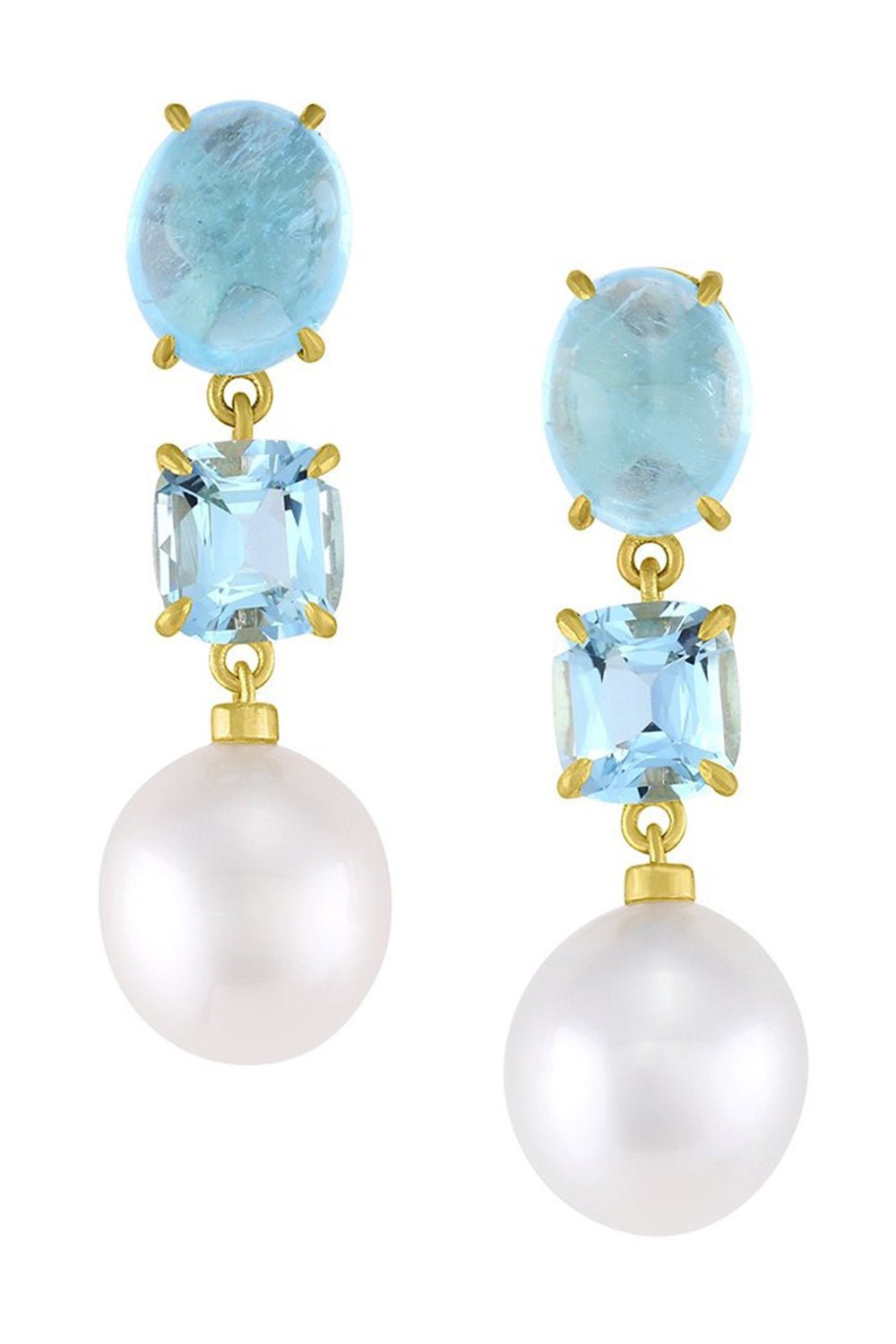 LEIGH MAXWELL-Gemmy Pearl Drops-YELLOW GOLD