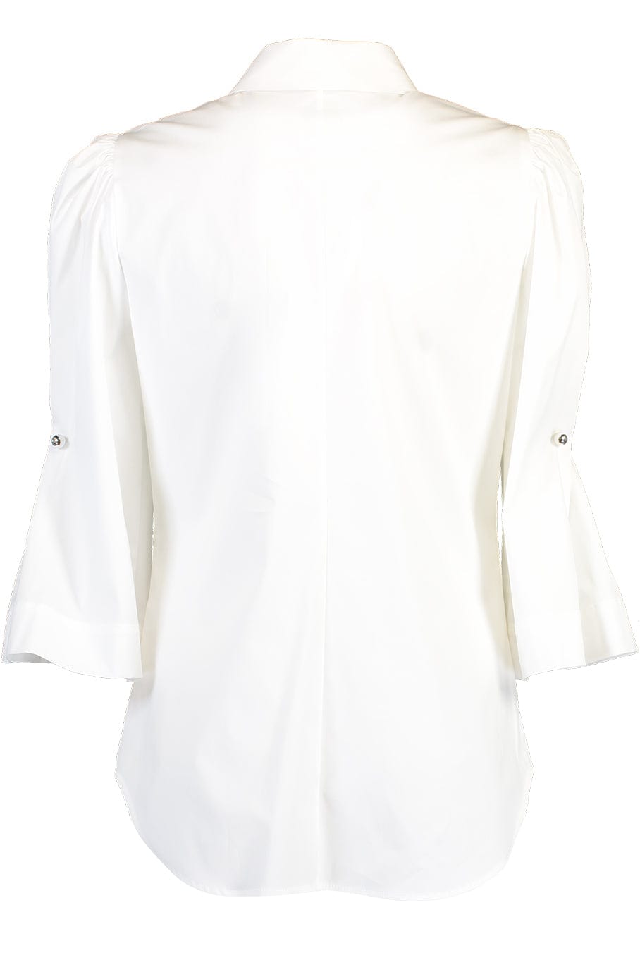 Pearl Detail Top - White CLOTHINGTOPBLOUSE LELA ROSE   